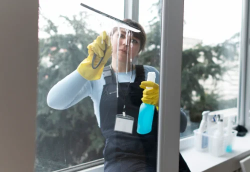 Nettoyage de vitres intérieures et extérieures à Serralongue